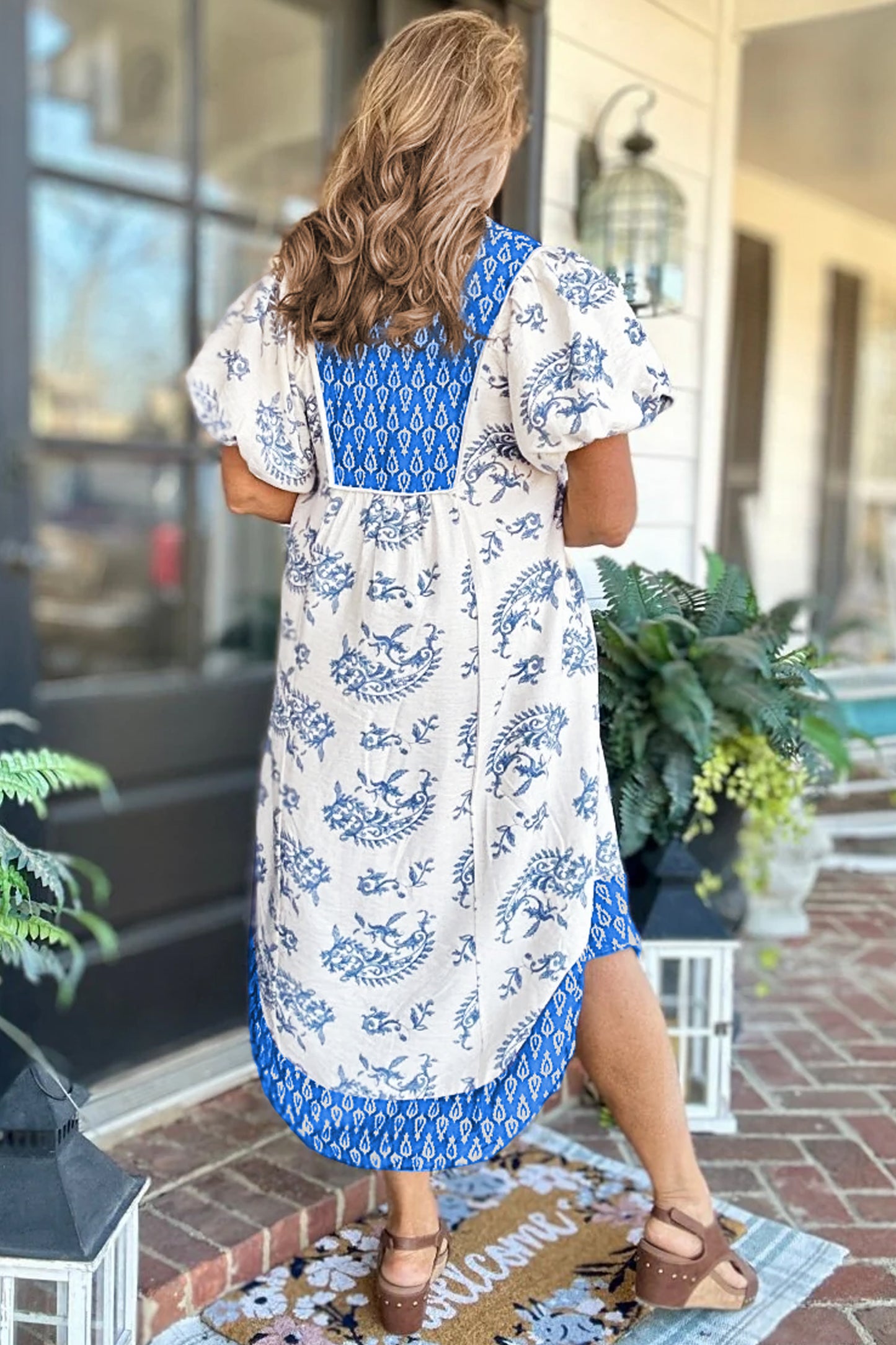Coastal Charm Midi ( Plus Size)