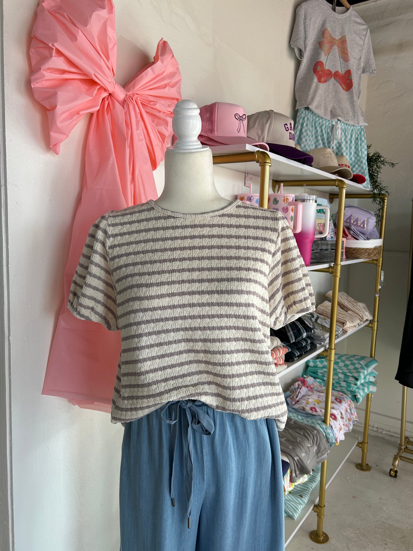 Puffy Striped top