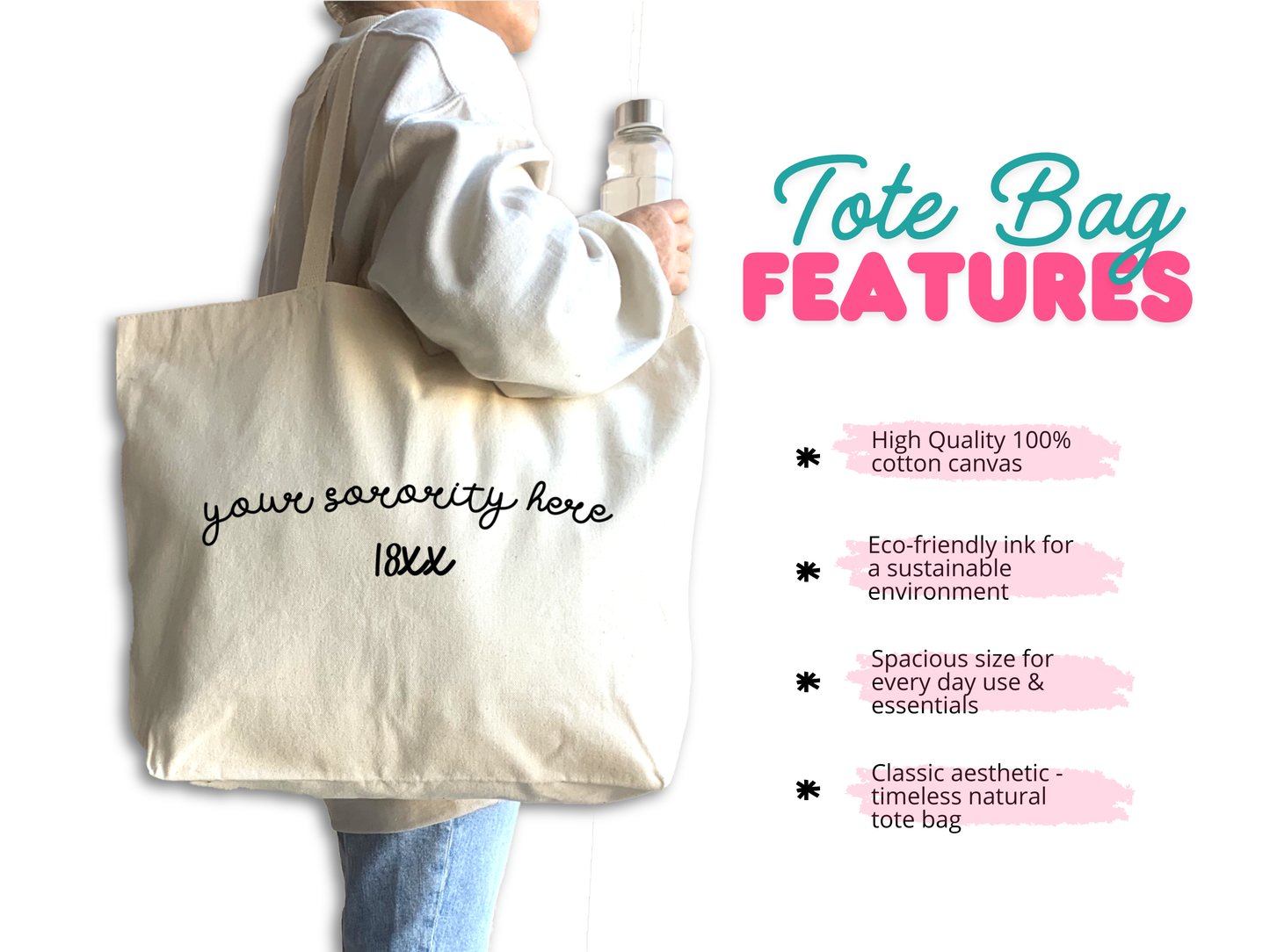 Sorority Canvas Tote Bag