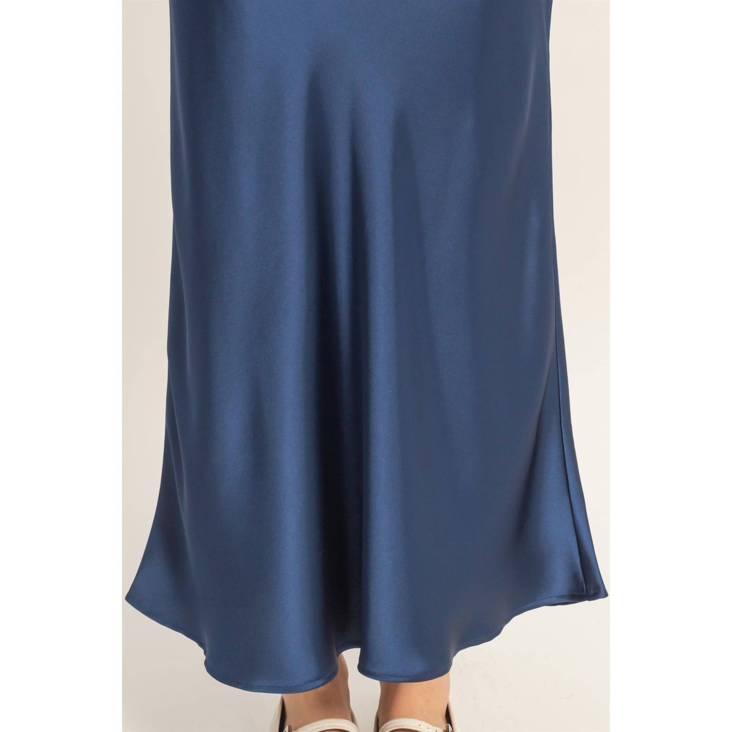Satin Midi Skirt