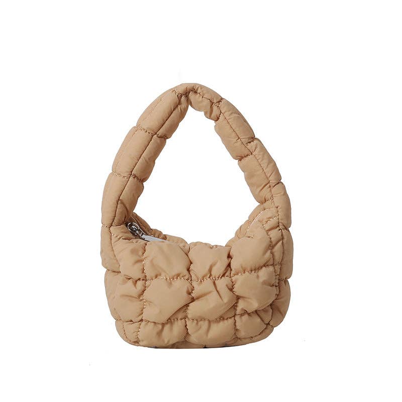 Solid Color Cloud Bag Cute Mini Handbag DP6845: Black