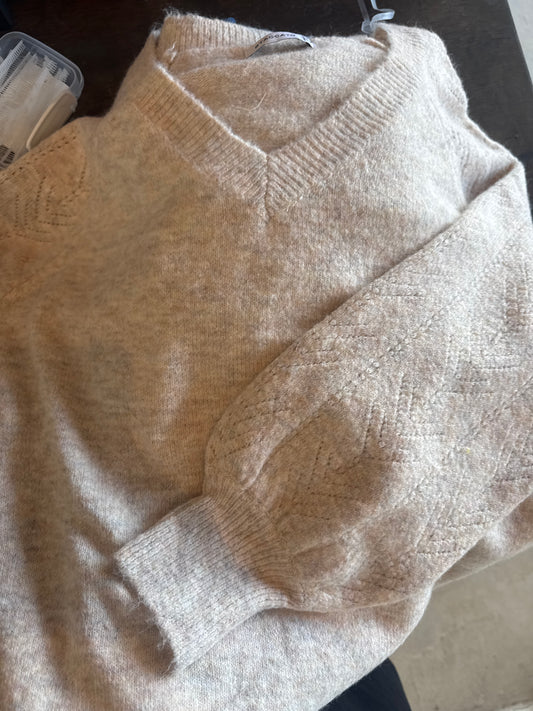 Staccato cream melange sweater