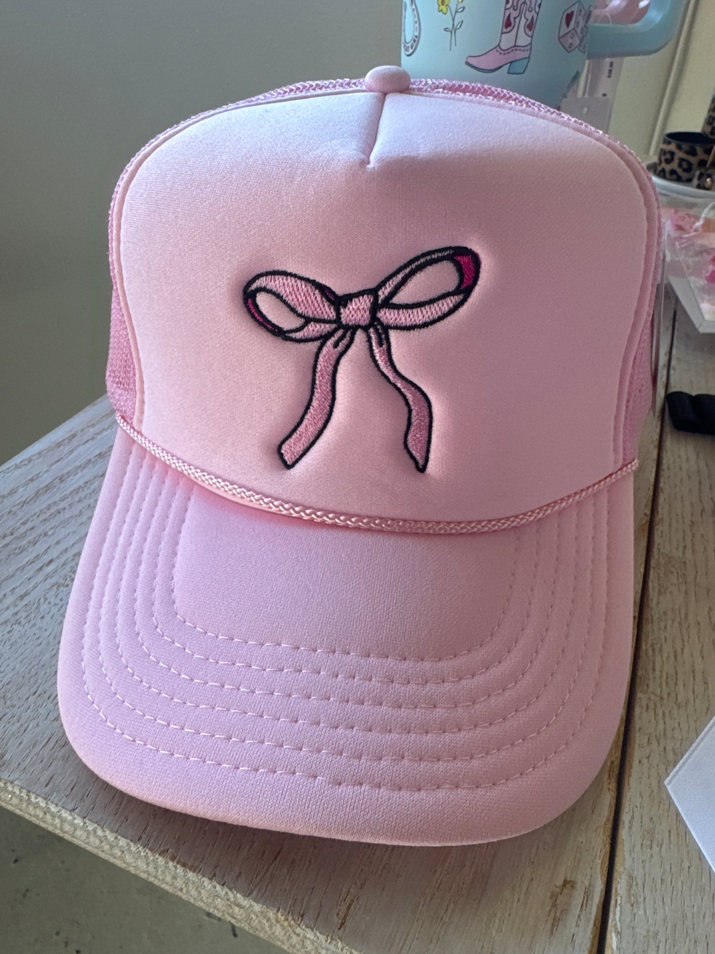 Pink Bow Hat