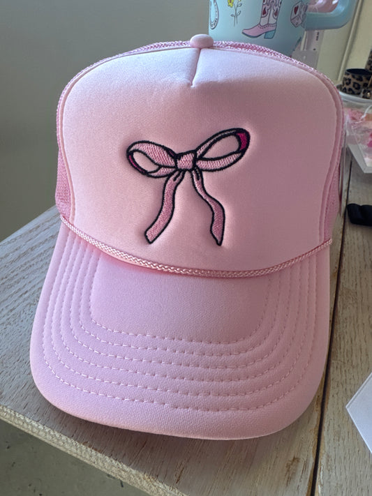 Pink Bow Hat