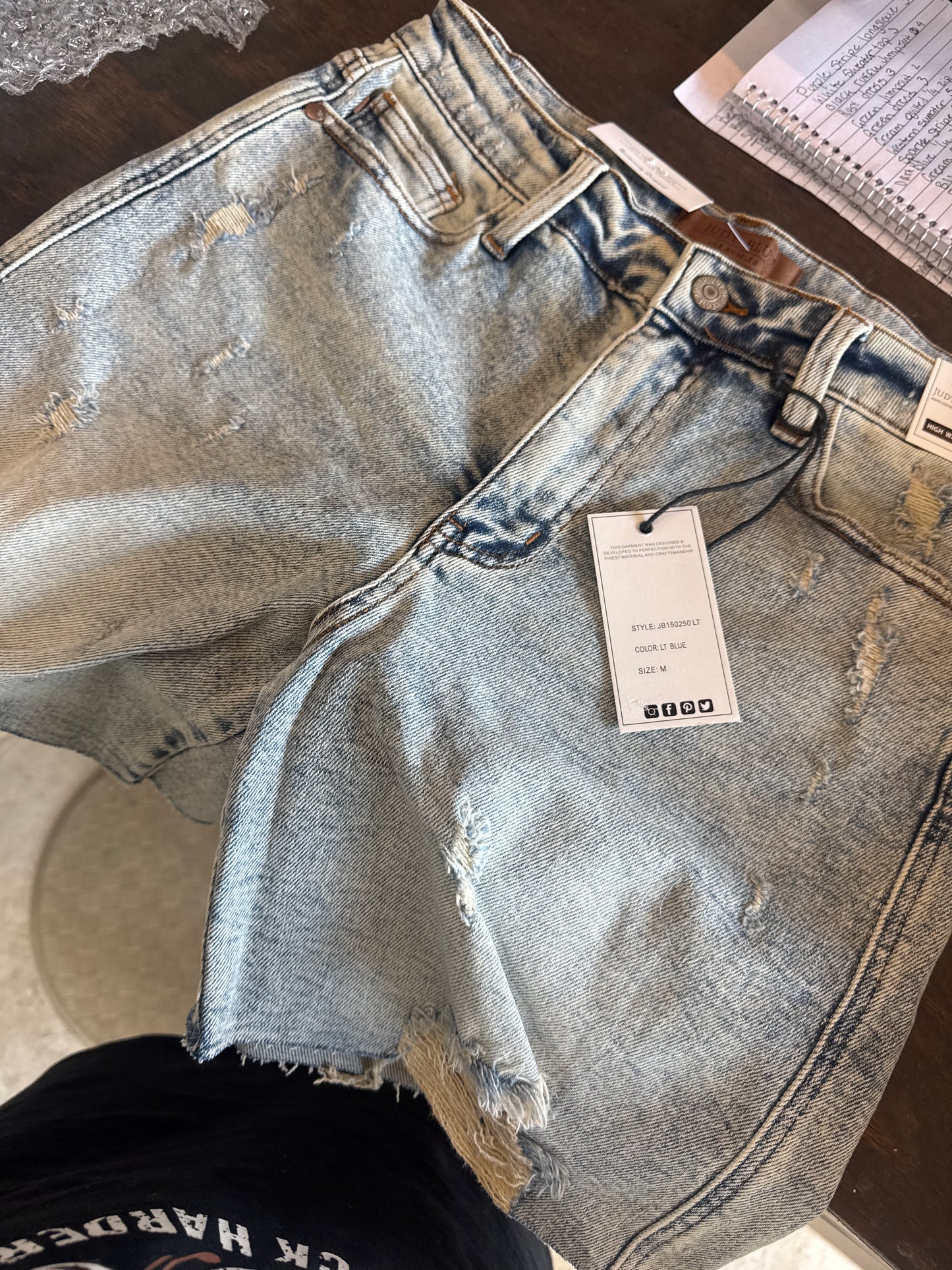 Judy Blue Acid Wash shorts