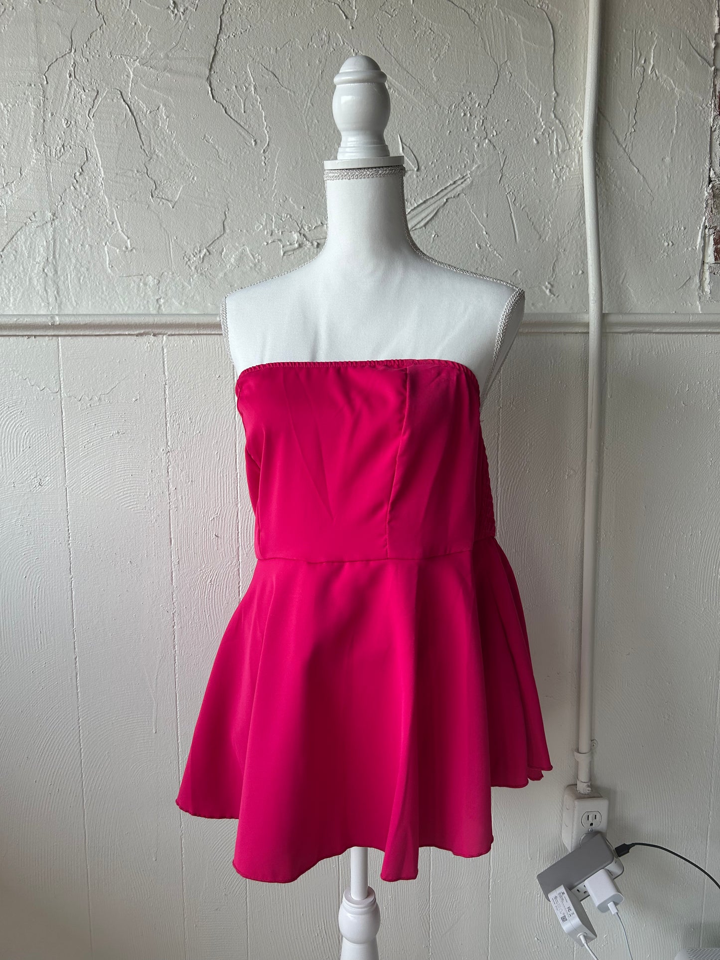 Romper hot pink/blue