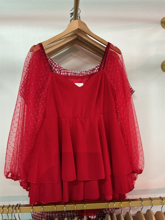 Red romper