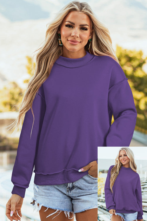 The Everything’s Reversible Mockneck Sweatshirt