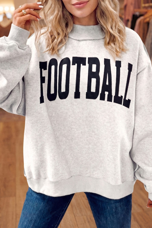 ‘It’s Game Time’ Reversible Mockneck Sweatshirt