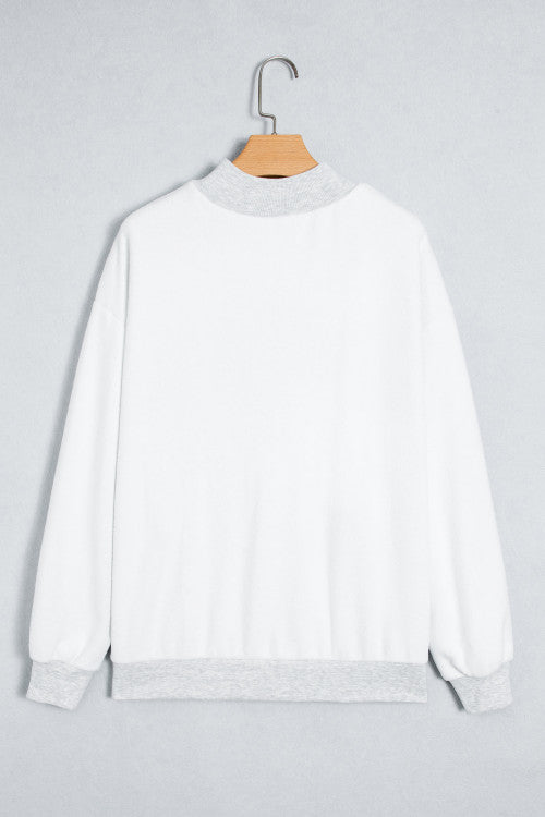 ‘It’s Game Time’ Reversible Mockneck Sweatshirt