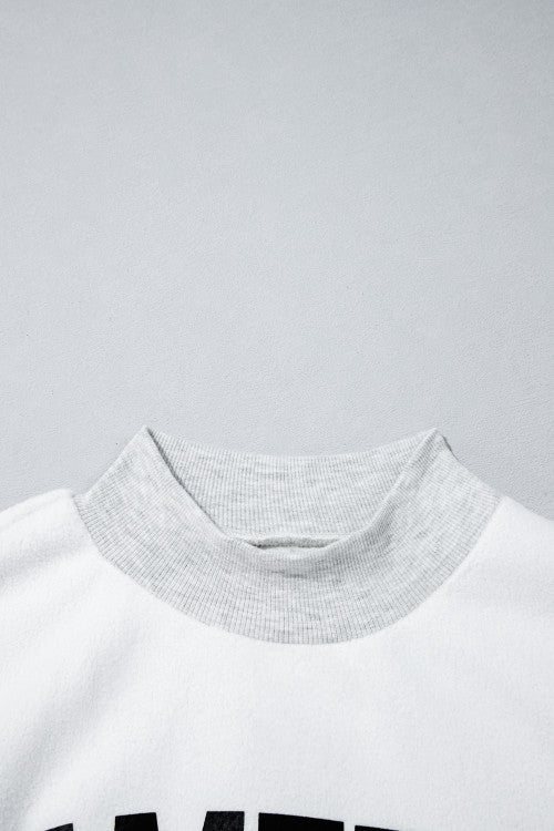 ‘It’s Game Time’ Reversible Mockneck Sweatshirt