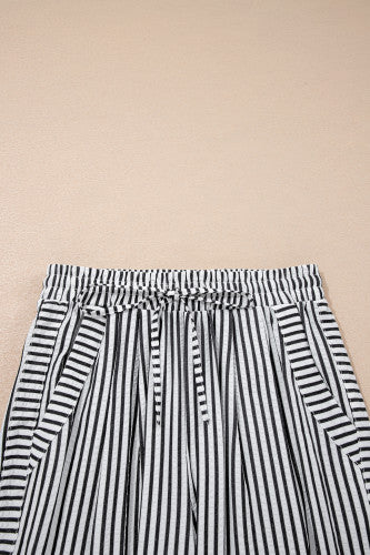 ‘Market Days’ Black and White Striped Pants