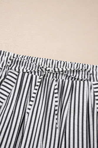 ‘Market Days’ Black and White Striped Pants