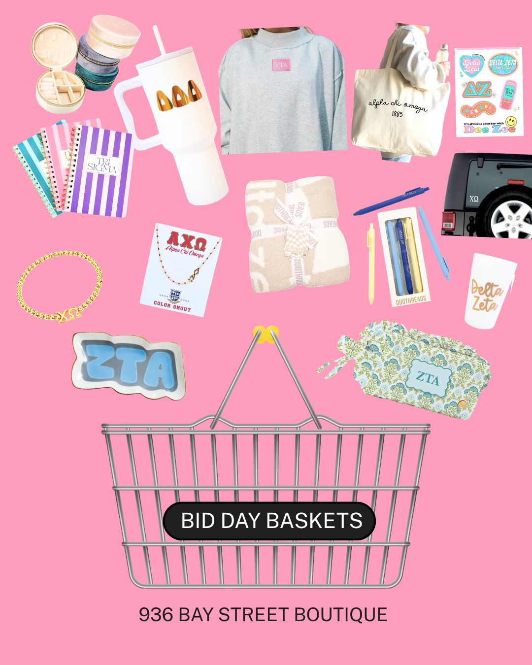 Bronze Bid Day Basket