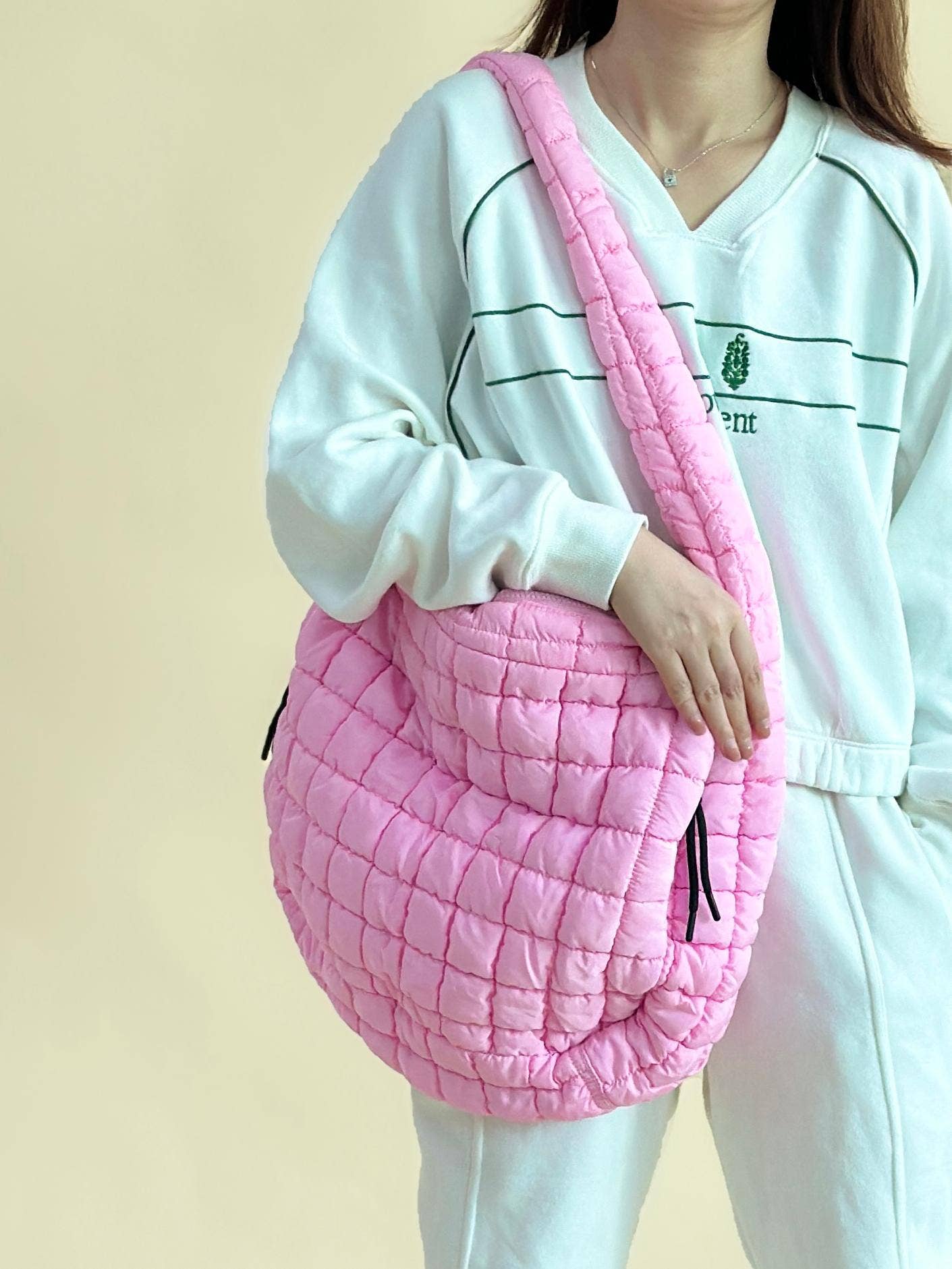 Solid Color Cloud Bag Large Capacity Shoulder Bag DP6102: Purple