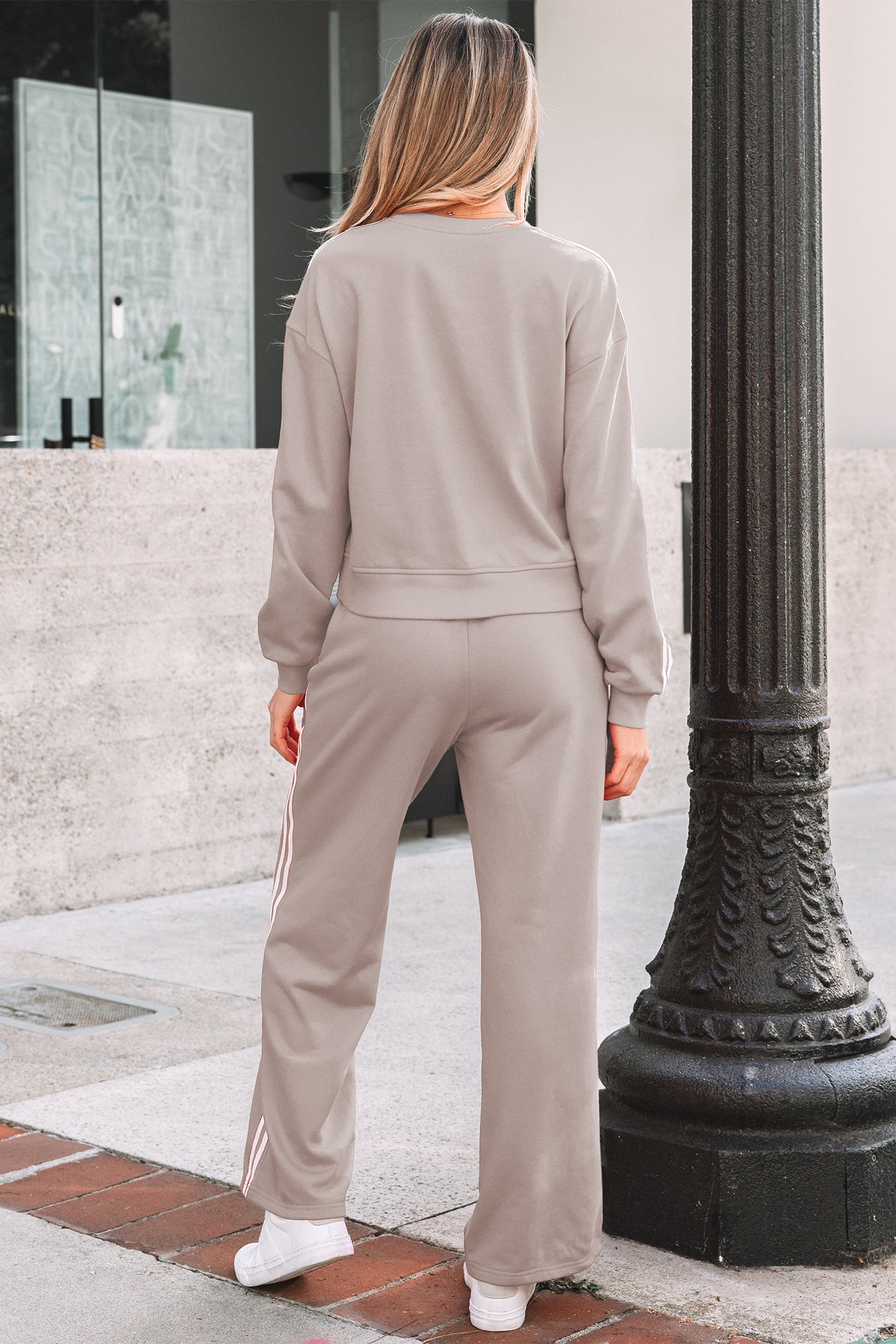 Off Duty Stripe Lounge Set