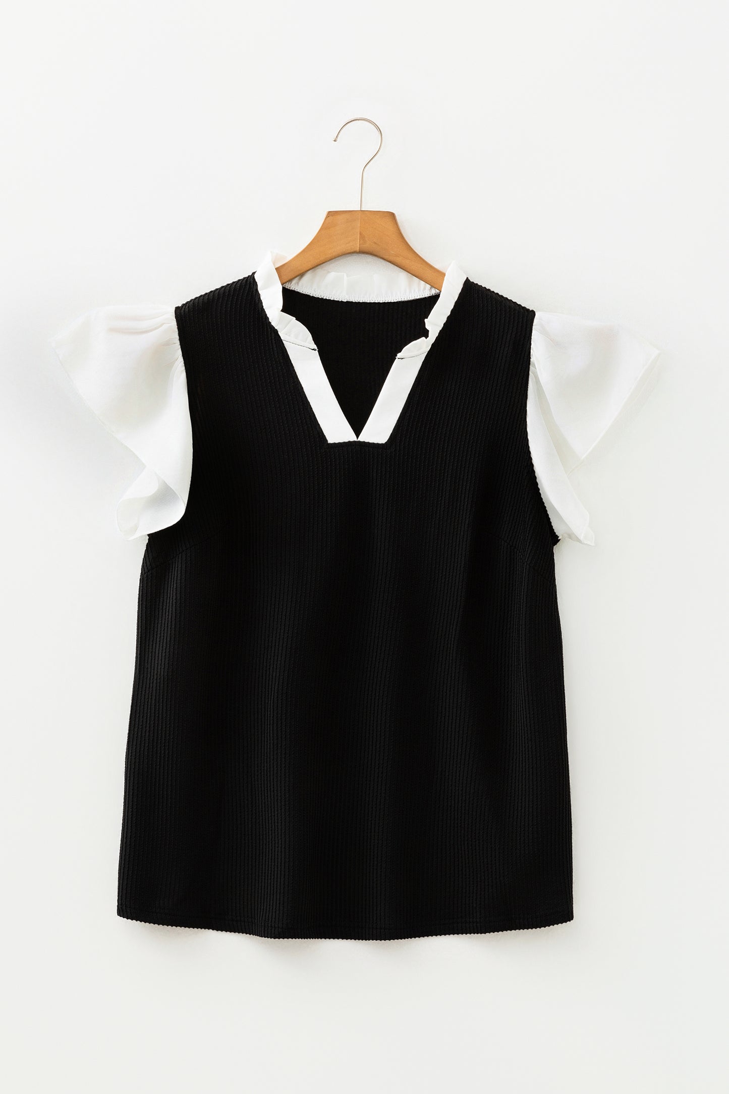 Rosy Ruffle Knit Top (Plus Size)