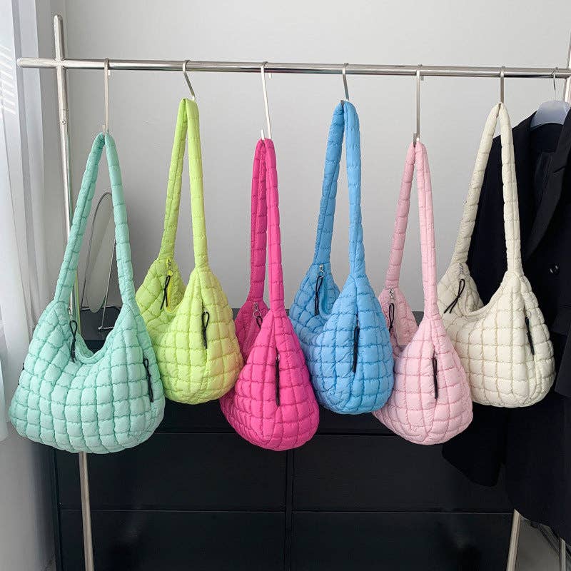 Solid Color Cloud Bag Large Capacity Shoulder Bag DP6102: Purple