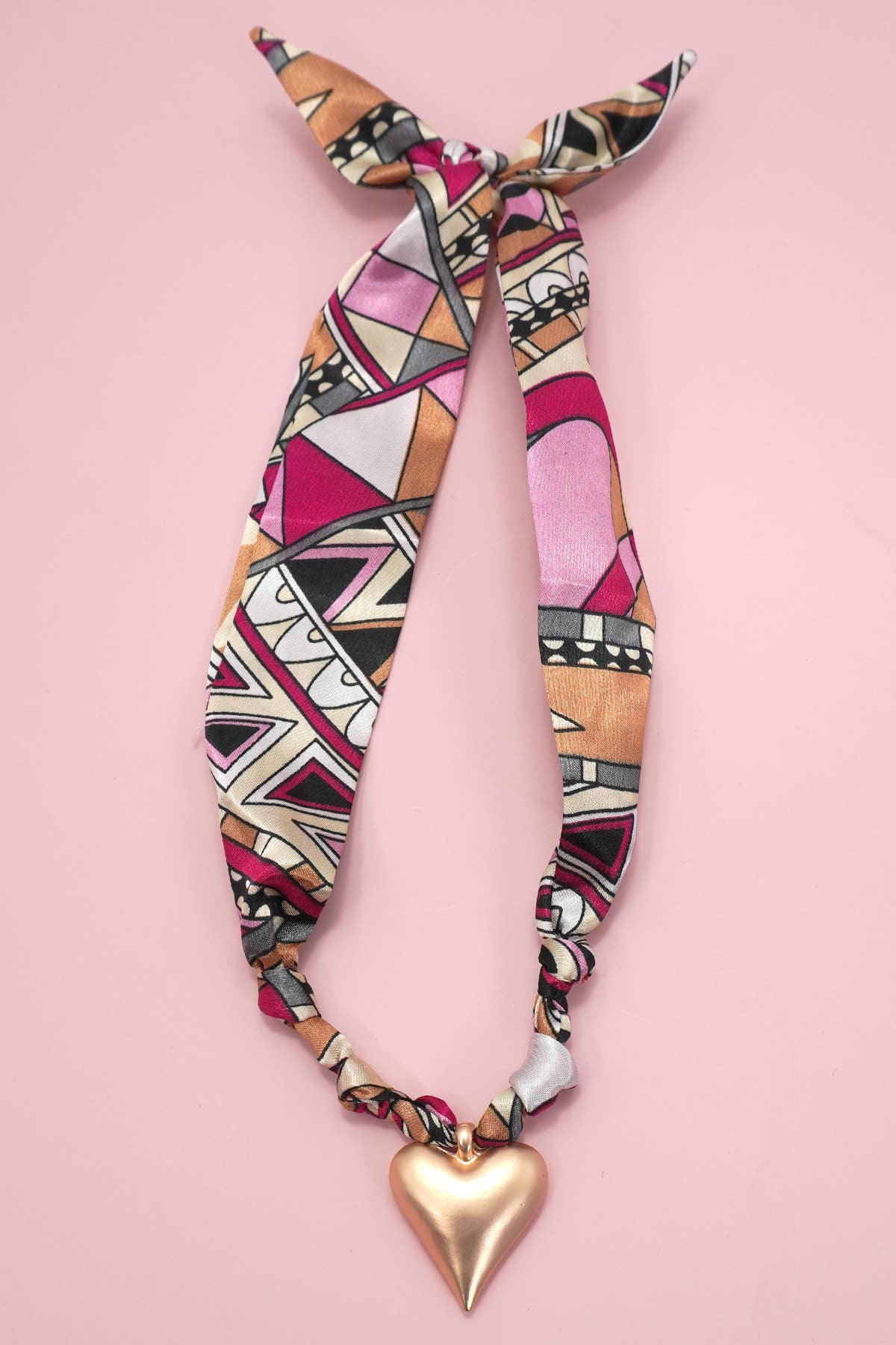 HANDMADE SCARF CROSS CHARM NECKLACE | 80N91790: G