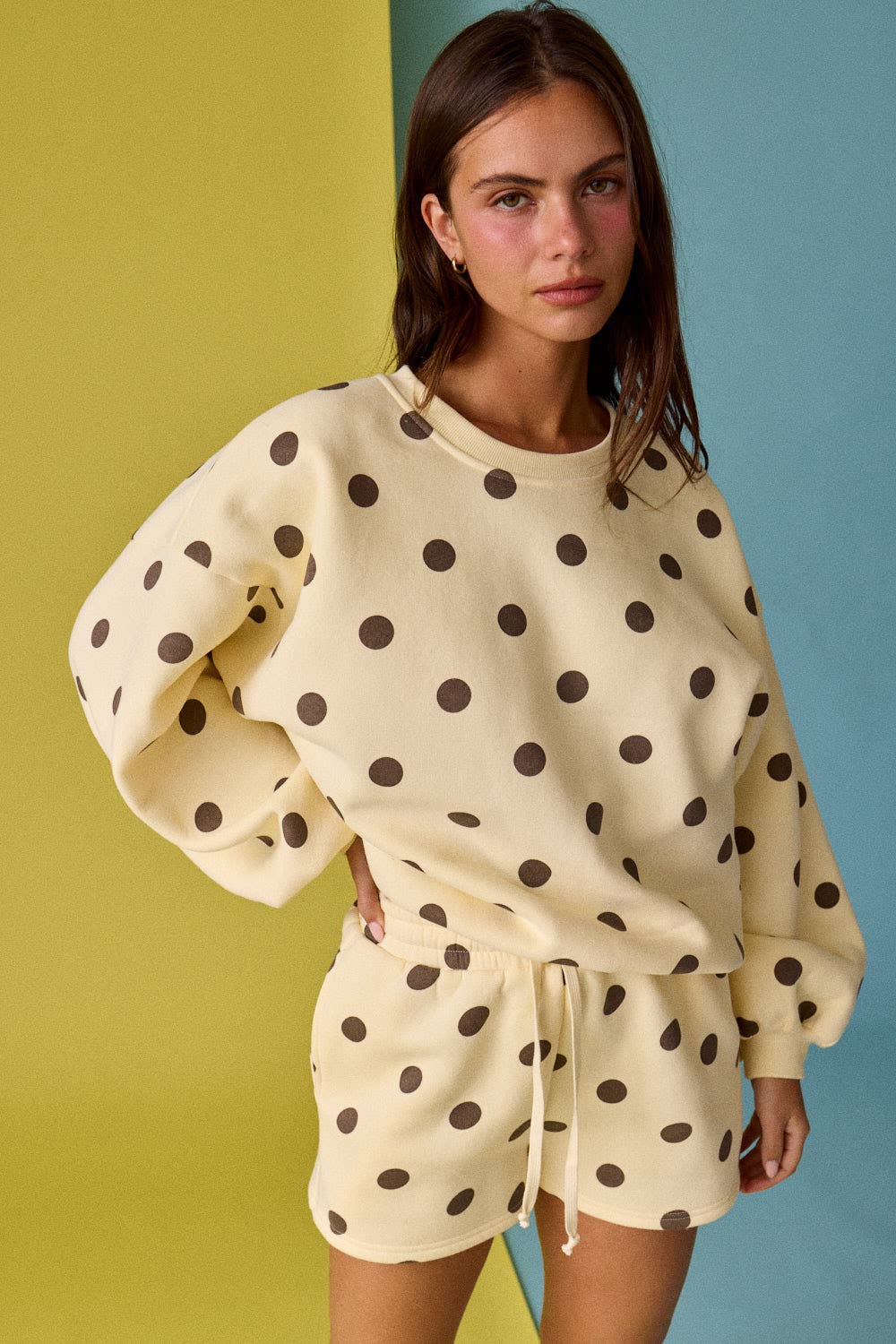 Polka Dot Fleece Set