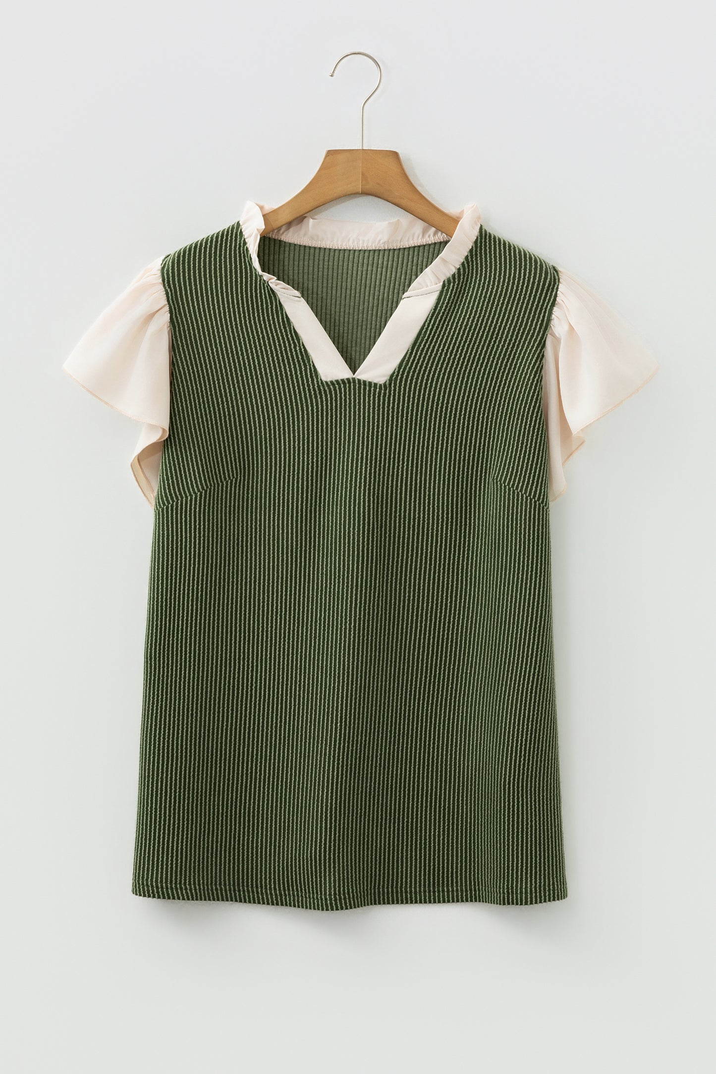 Rosy Ruffle Knit Top (Plus Size)