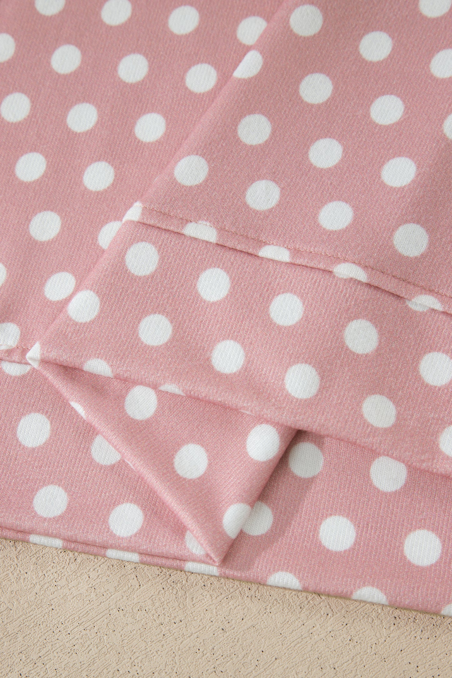 Purple Polka Dot Print Short Set