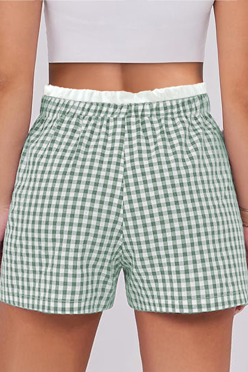 Picnic Date Gingham Shorts ( Plus Size)