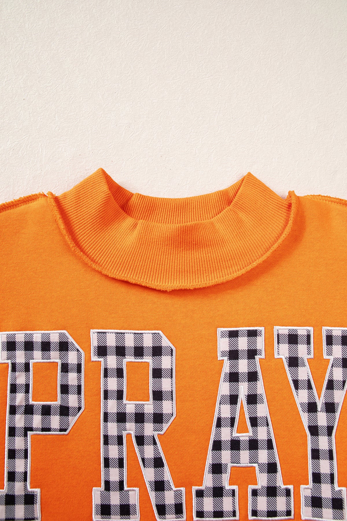 Brown PRAY Polka Dot Mock Neck