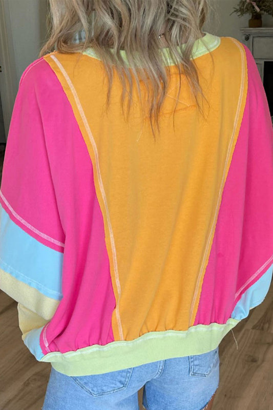 Rainbow Sherbet Oversized Top (Plus Size)