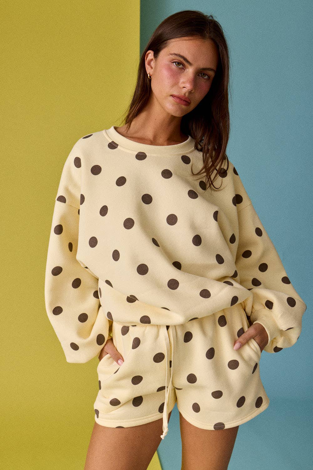 Polka Dot Fleece Set