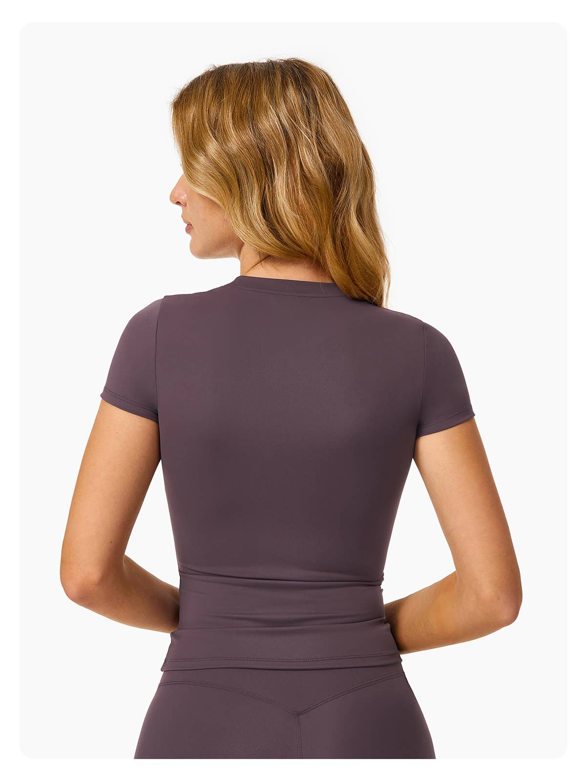 Natalie Fitted Short Sleeve Active Top: Black / XL