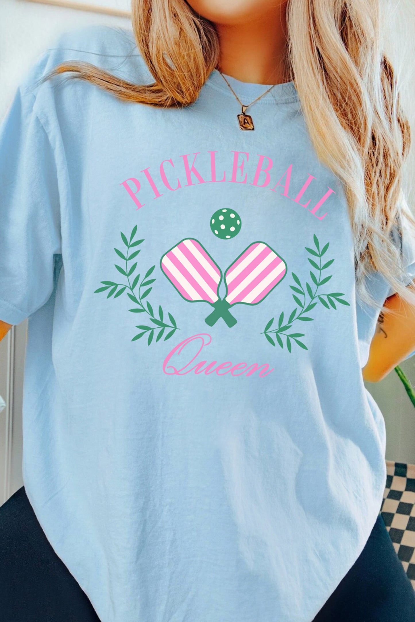 Light Blue PICKLEBALL Tee