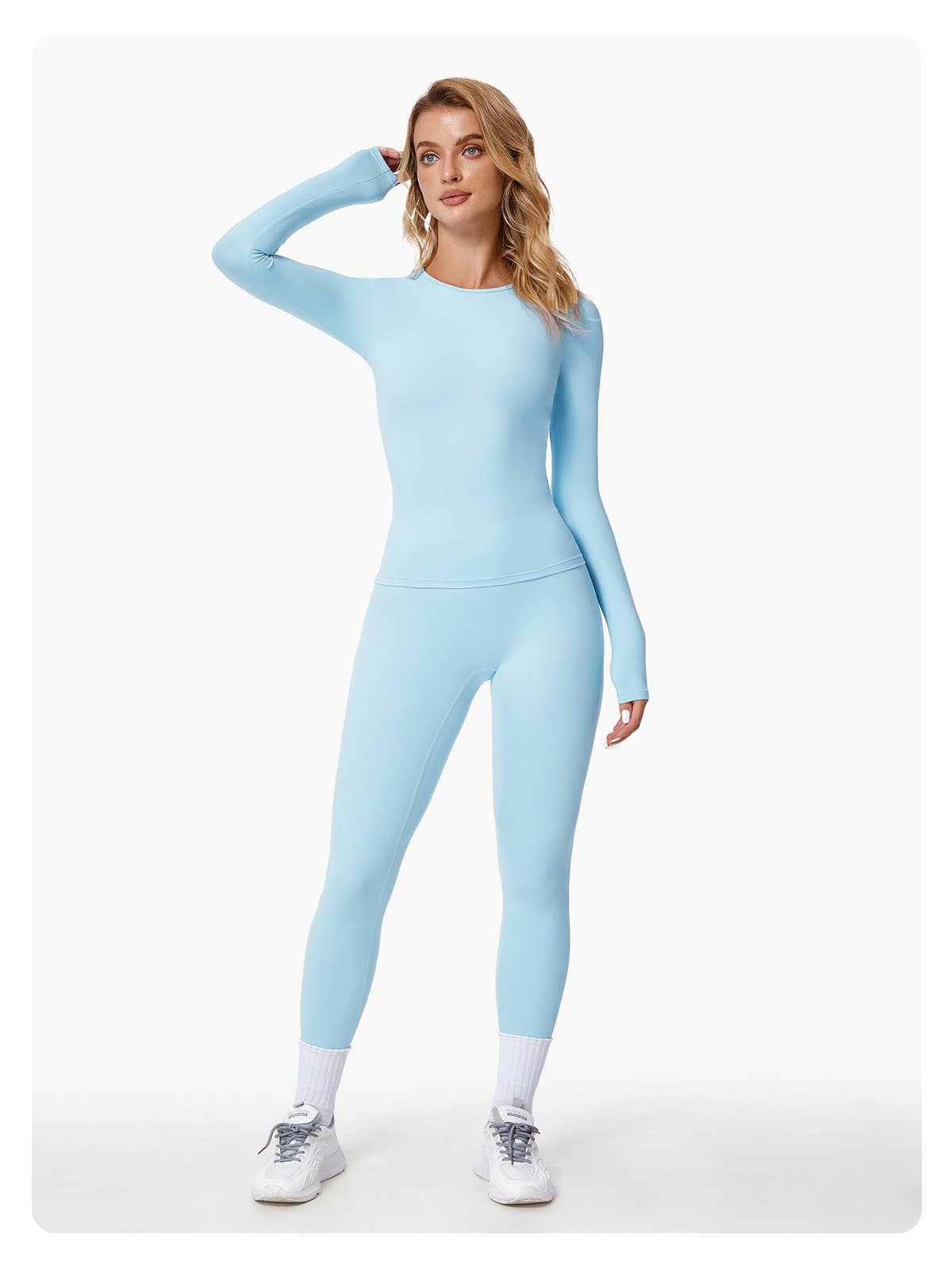 Nikki Buttery Soft High-Waisted Leggings: Frosty Gray / XL