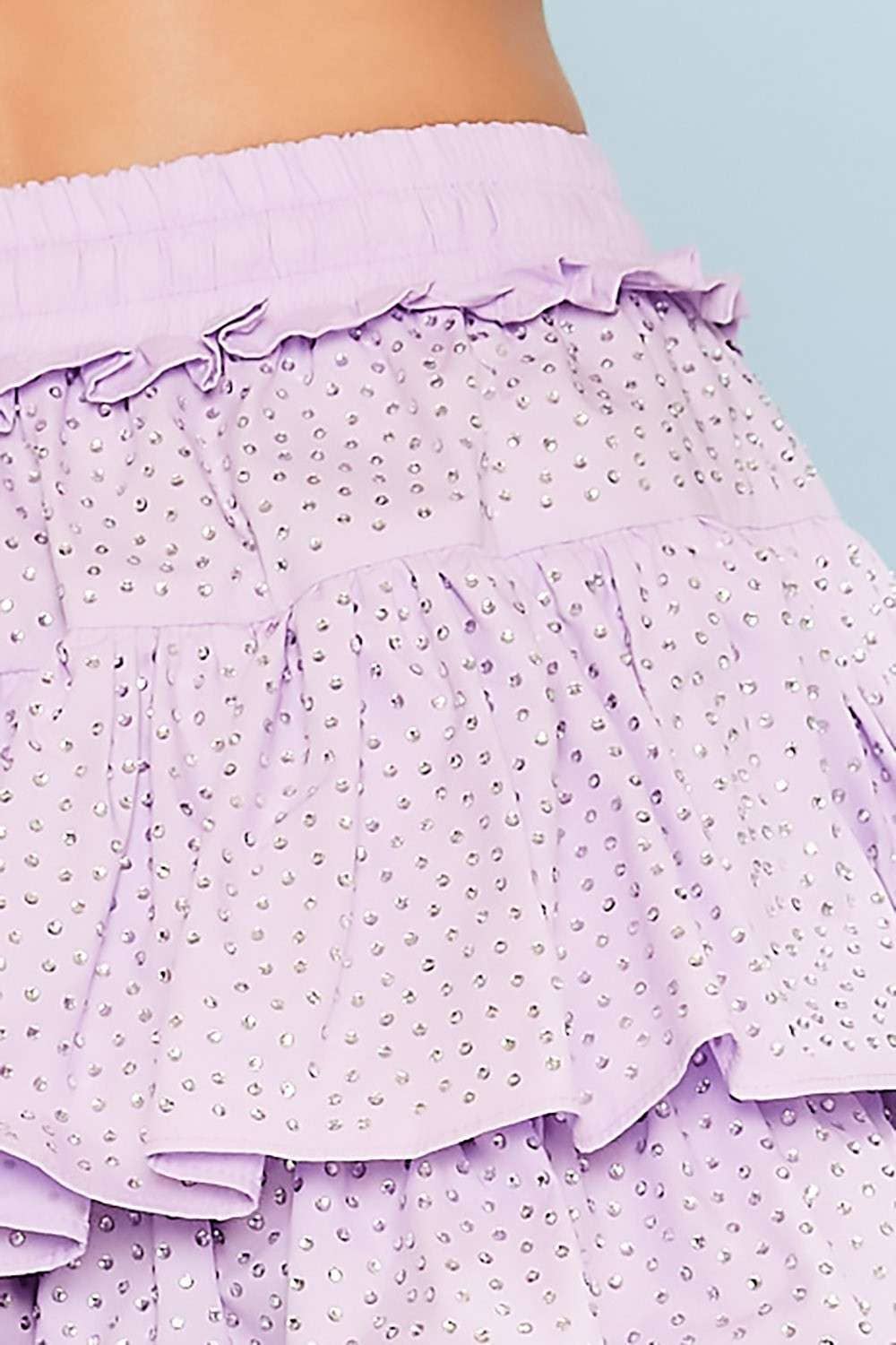 Layered Ruffle Skort: VERY PERI / L