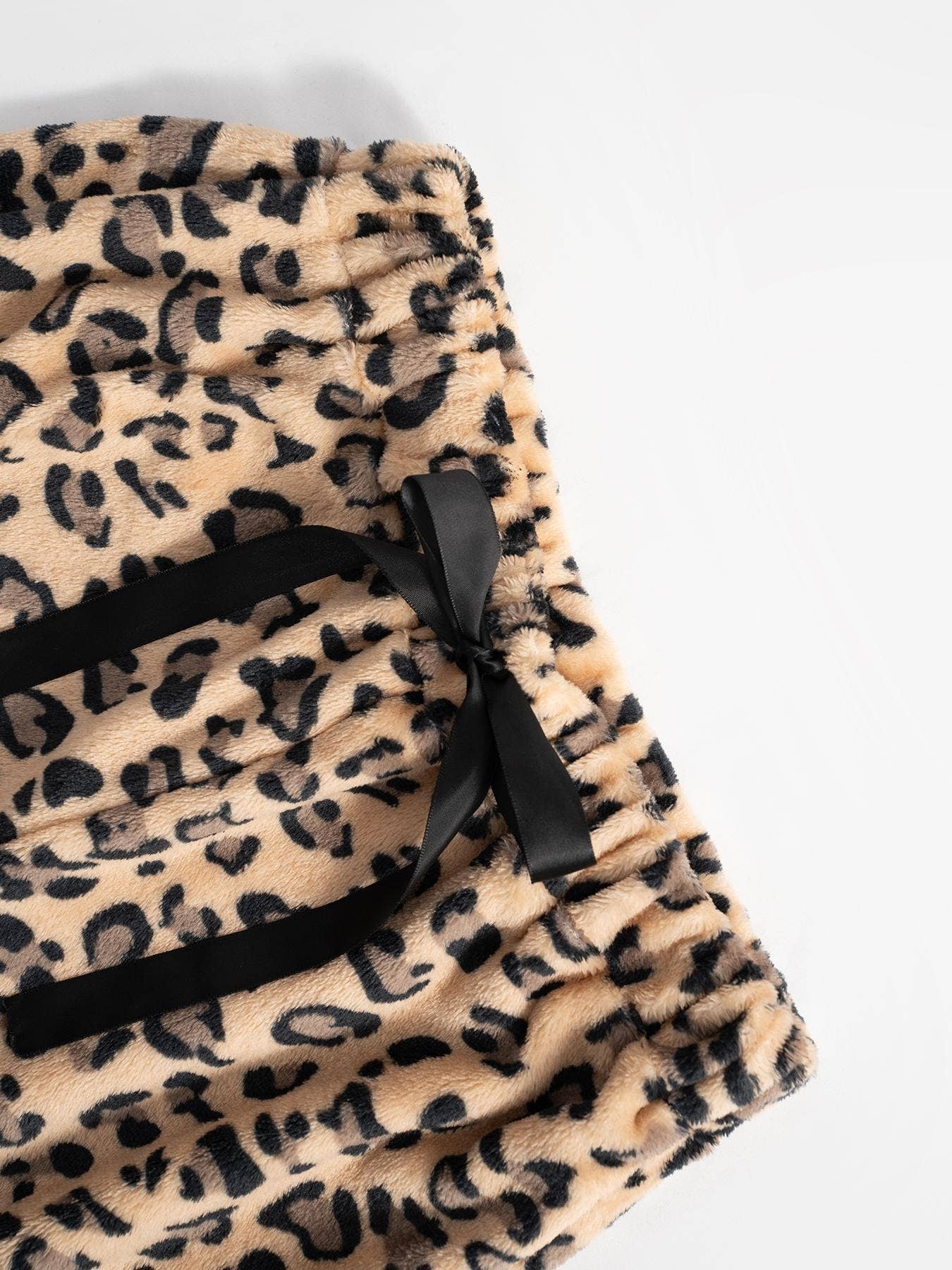 Leopard print or Teddy Bear fleece lounge pants