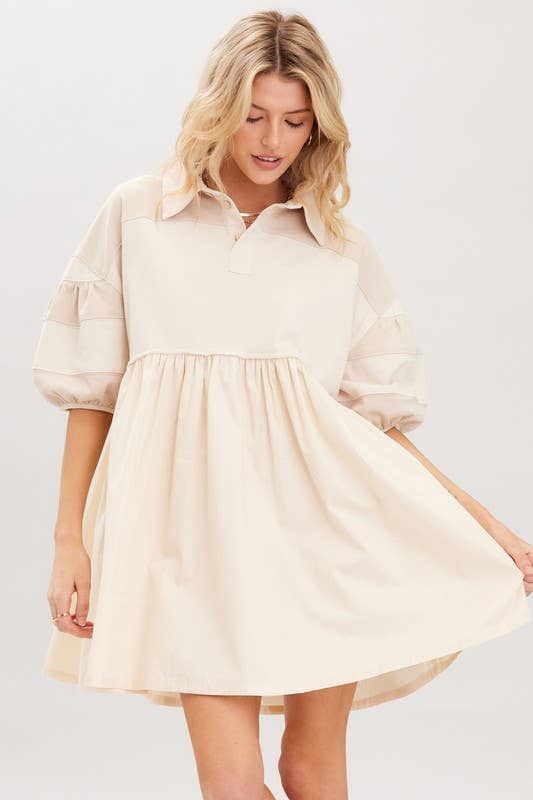 Cotton Terry Mini Dress