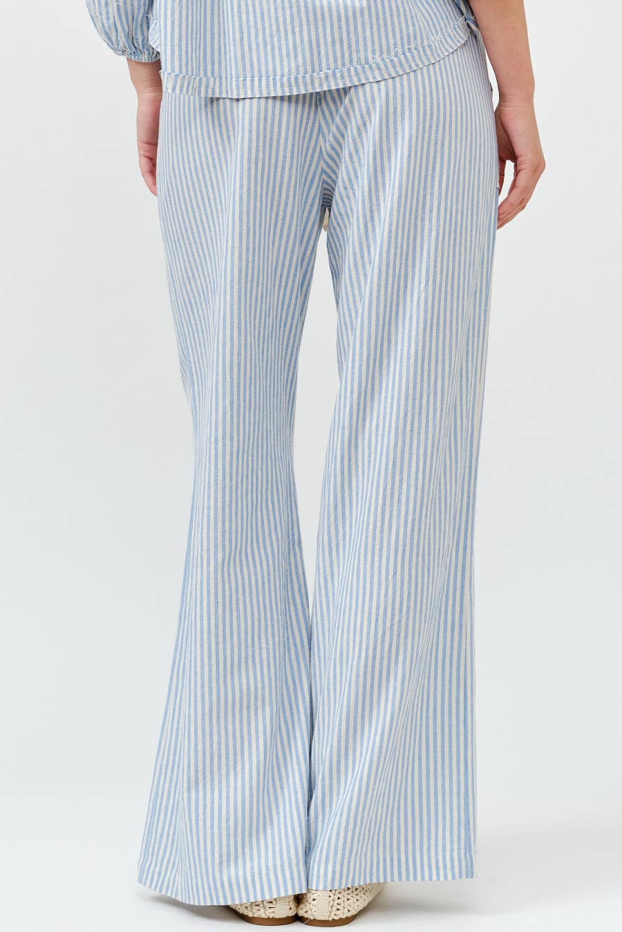 IM8867 - Striped Wide Linen Pants