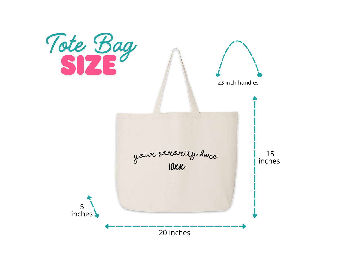 Sorority Canvas Tote Bag
