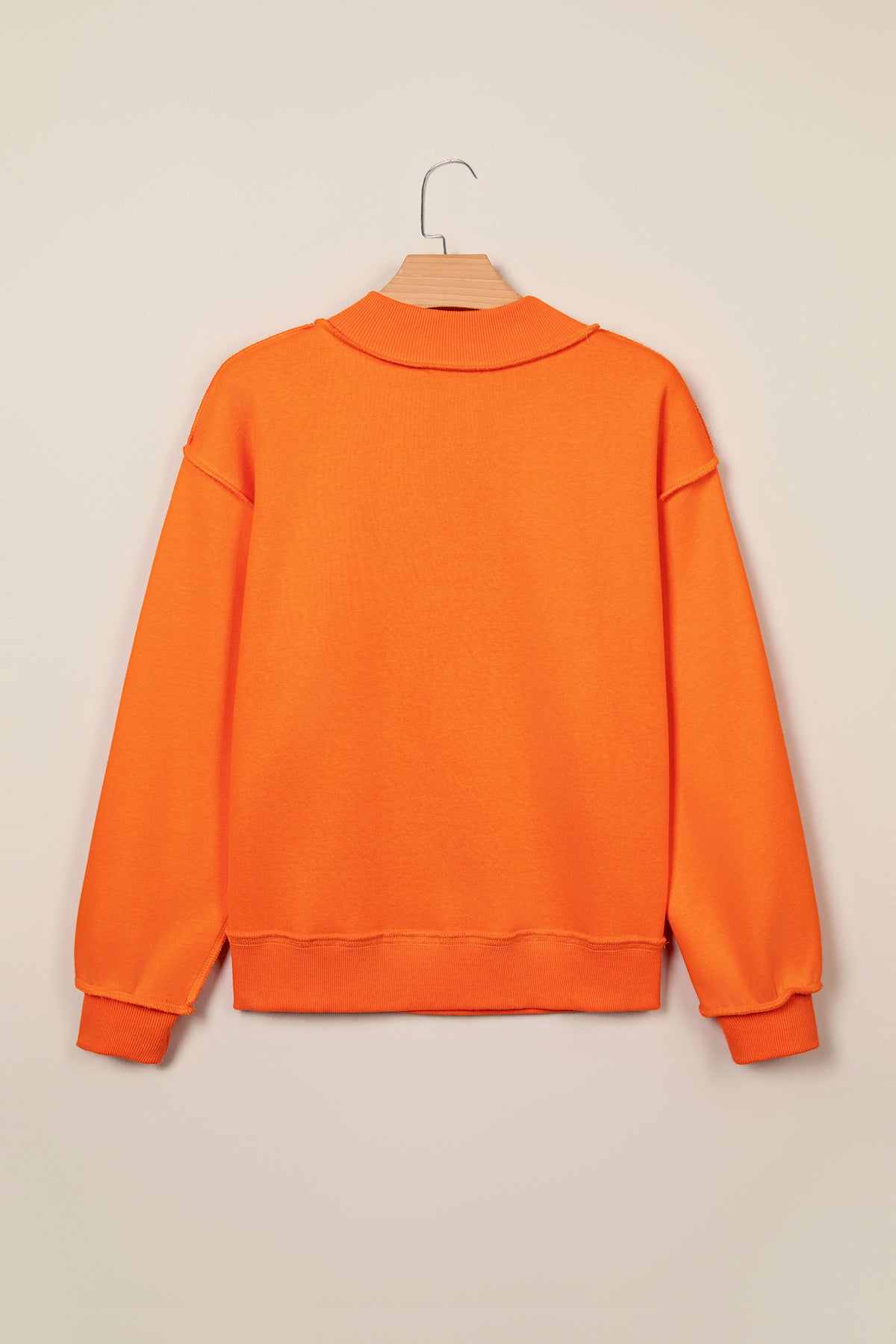 Brown PRAY Polka Dot Mock Neck