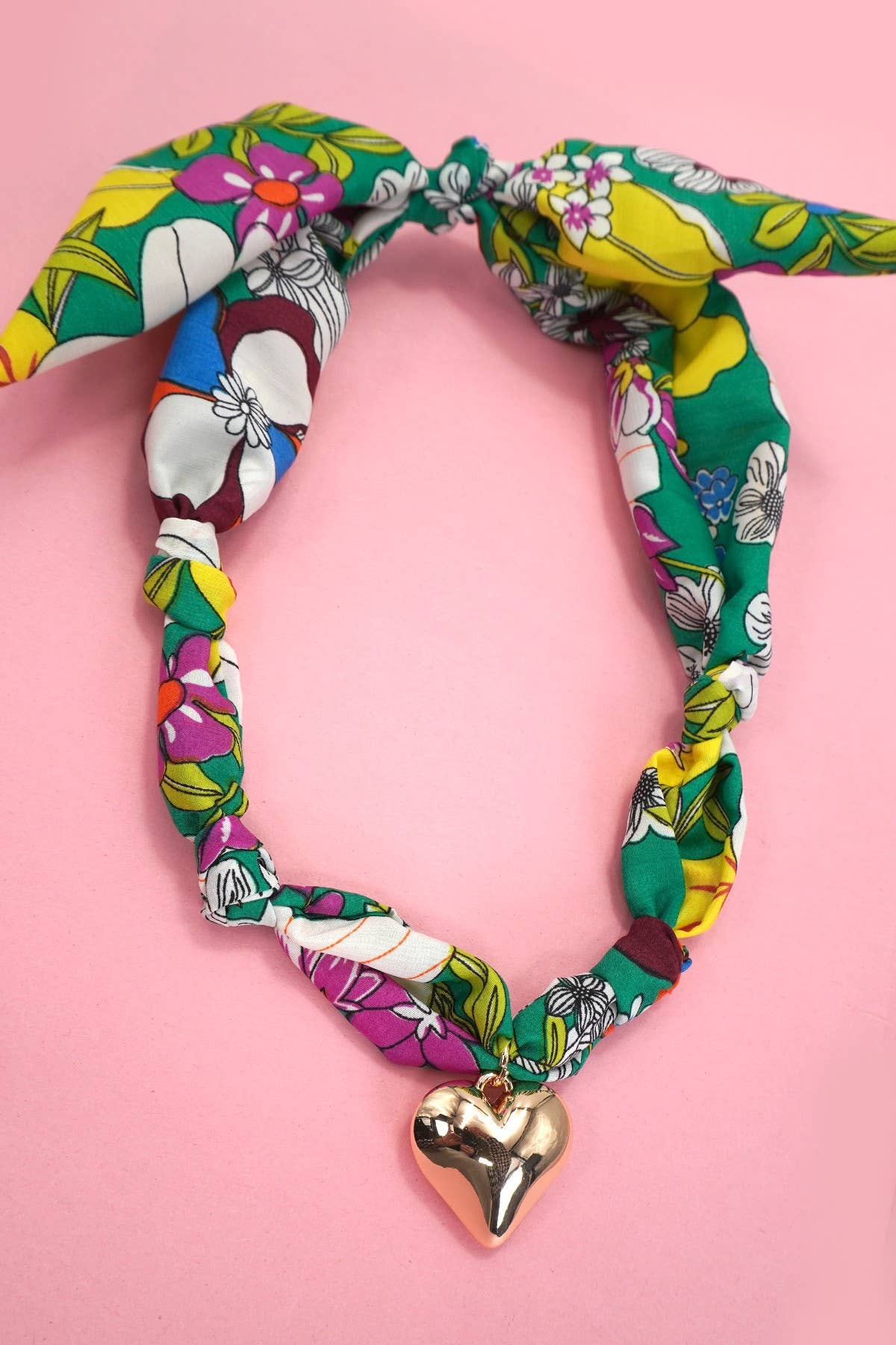 HANDMADE SCARF BOW CHARM NECKLACE | 80N91790: L