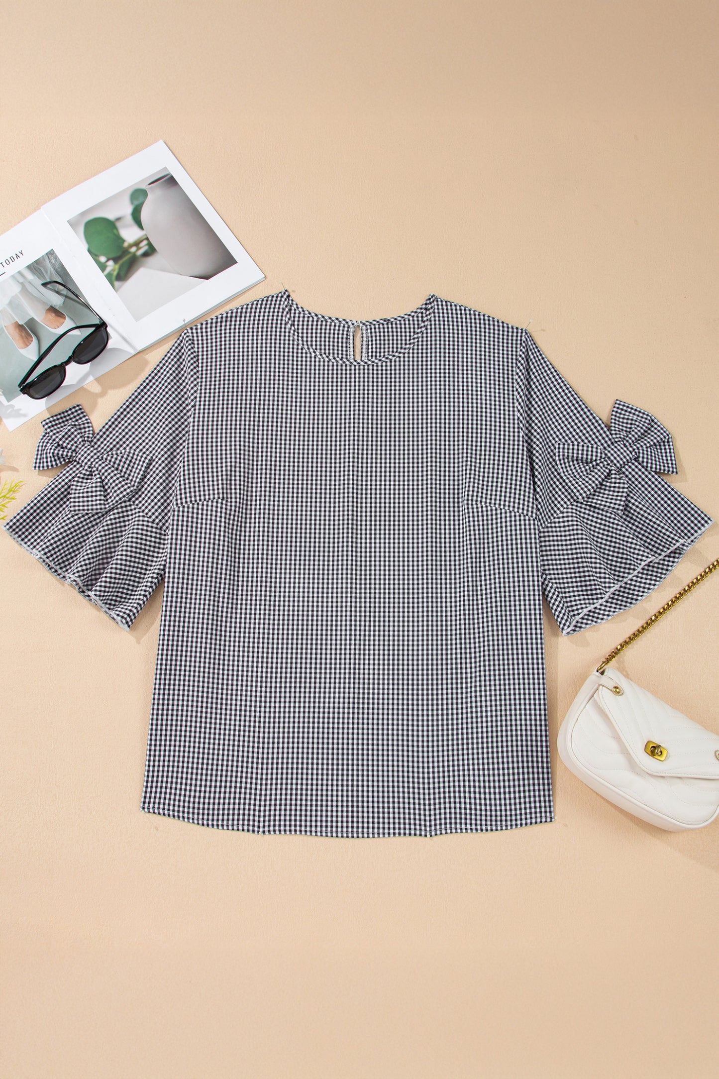 Gingham Grace Top (Plus Size)