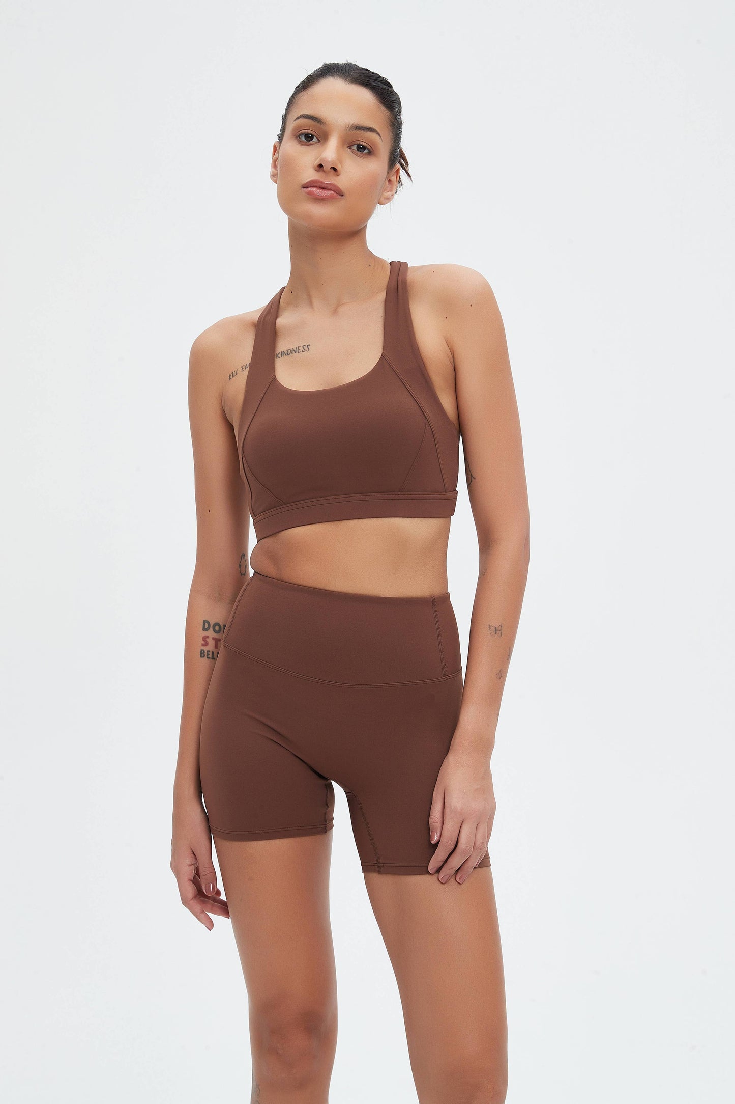 Rosalind 3-Piece Crop Jacket Workout Activewear Set: Midnight / XL