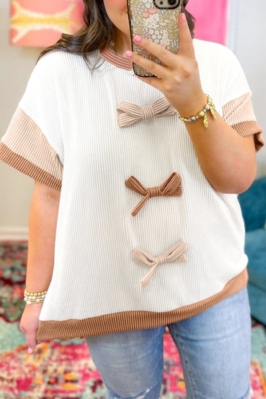 Coffee Date Bow Top