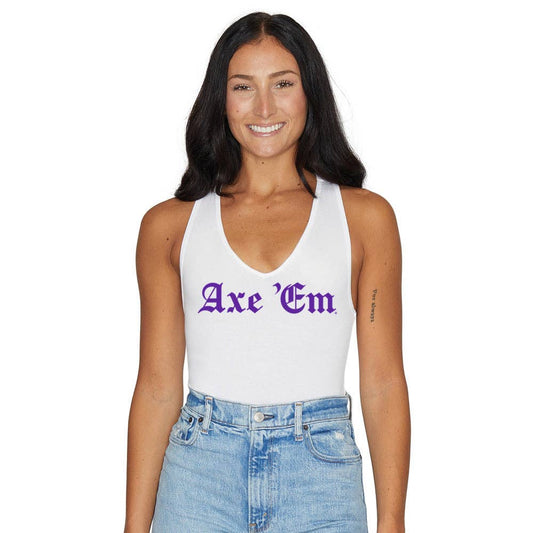 Stephen F. Austin SFA White Bodysuit: Large