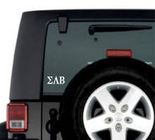 Greek Letter Decal Sticker