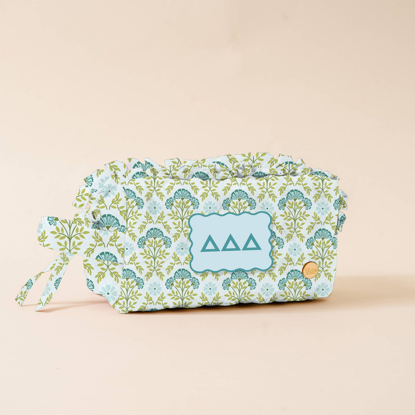Sorority Quilted Cosmetic Pouch