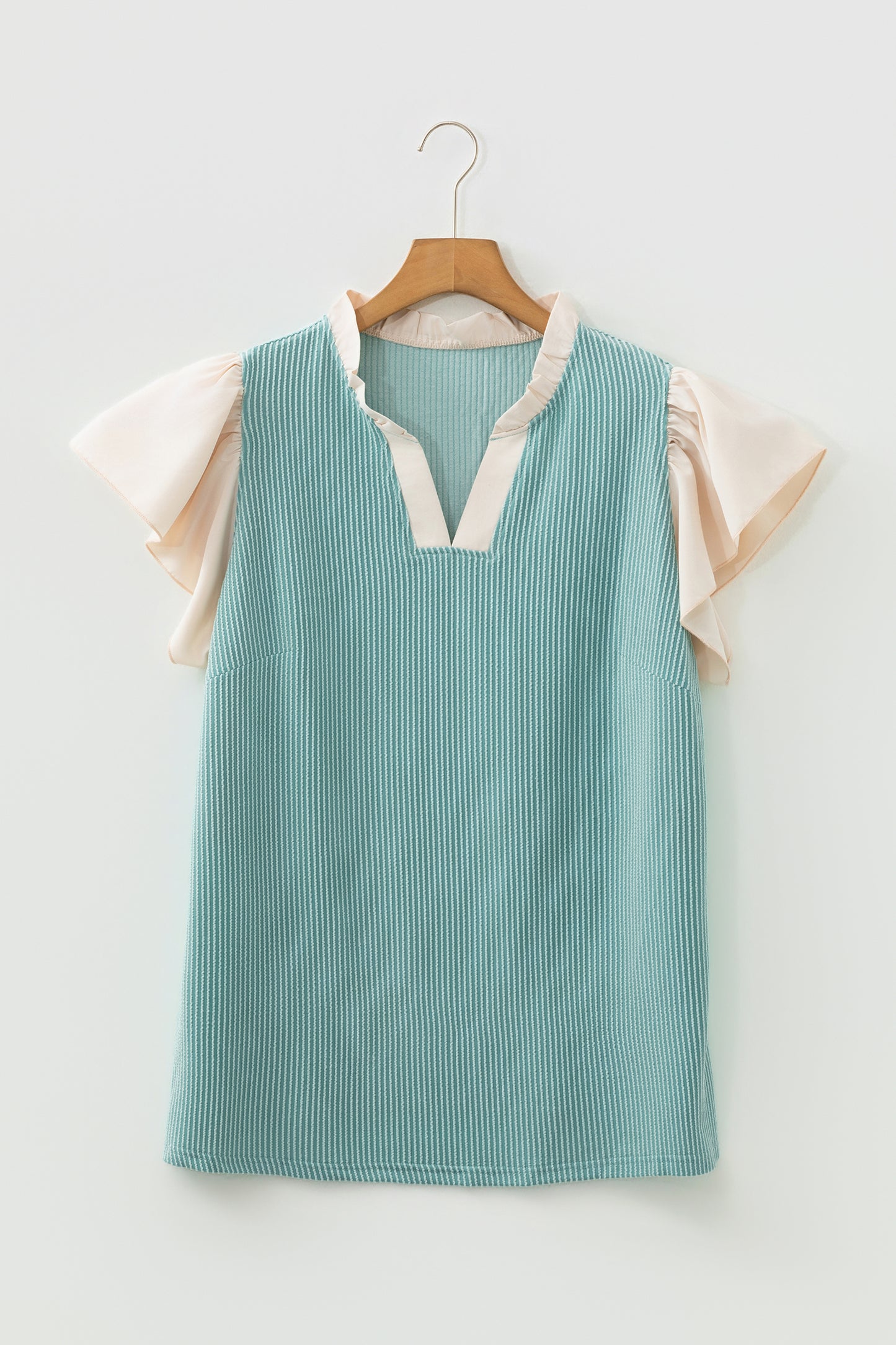 Rosy Ruffle Knit Top (Plus Size)