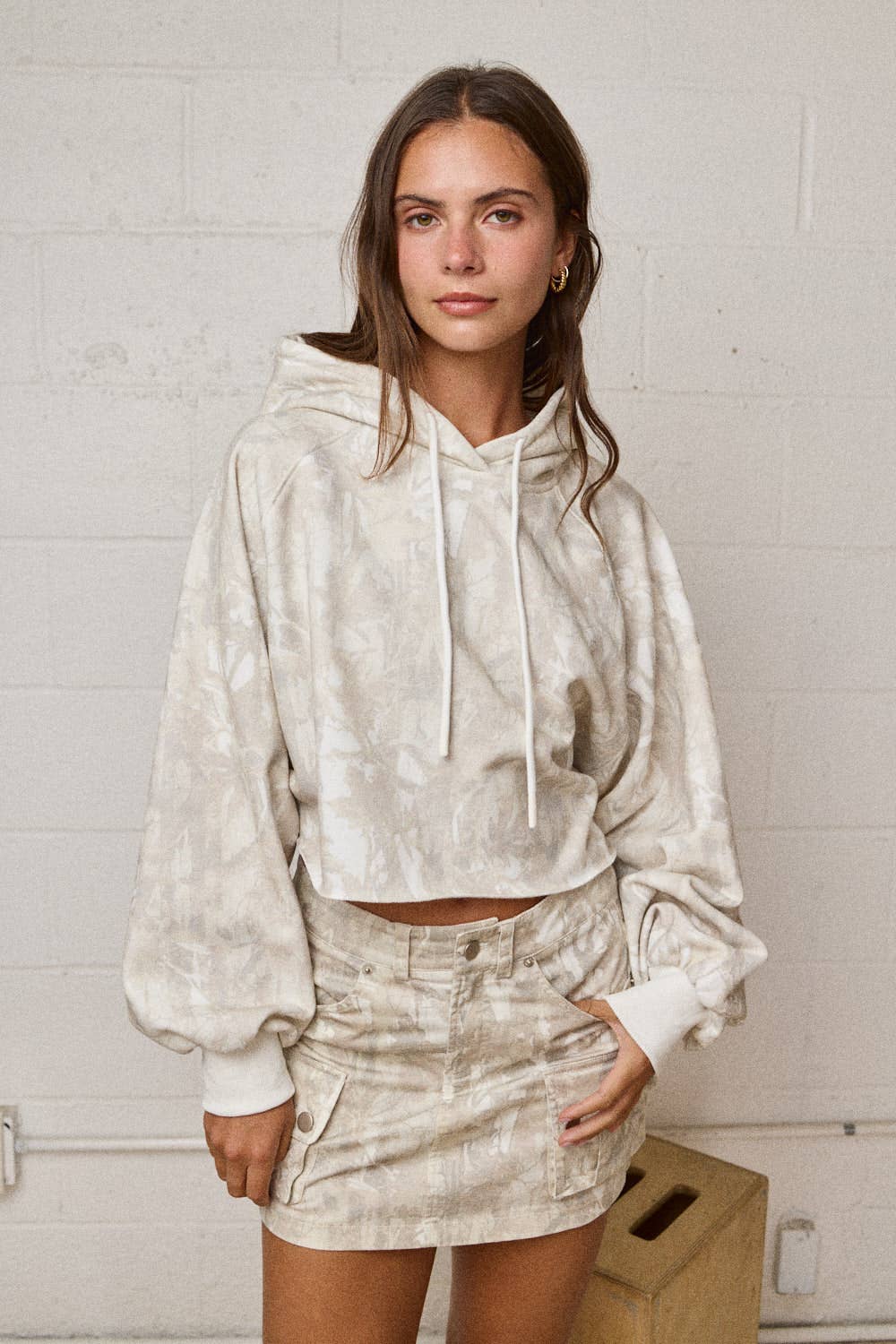 PS50789 - CAMOUFLAGE MINI SKIRT