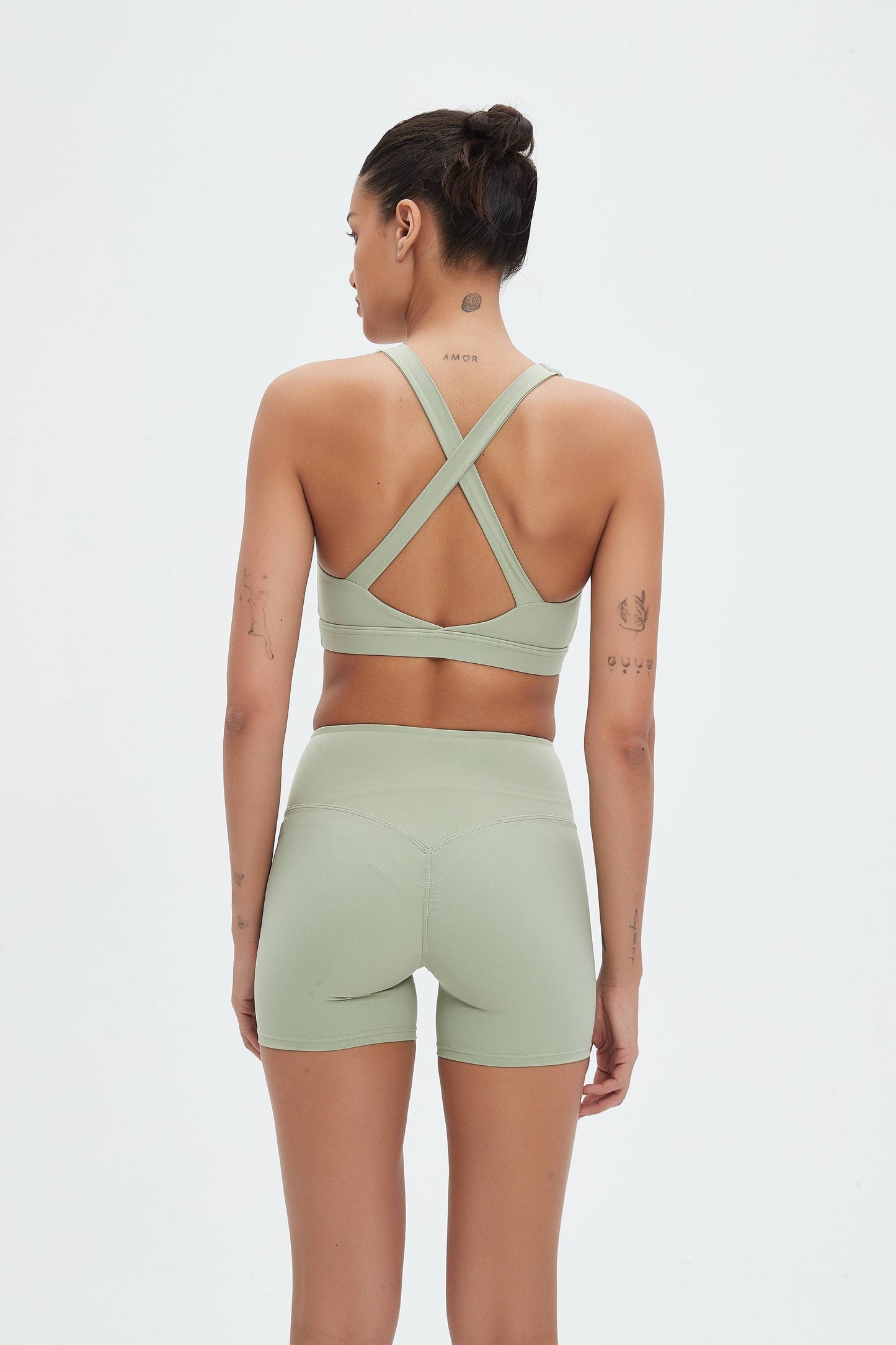 Rosalind 3-Piece Crop Jacket Workout Activewear Set: Midnight / XL