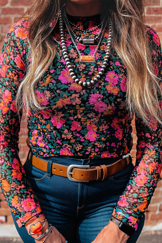 Rodeo Romance Mesh Top (Plus Size)